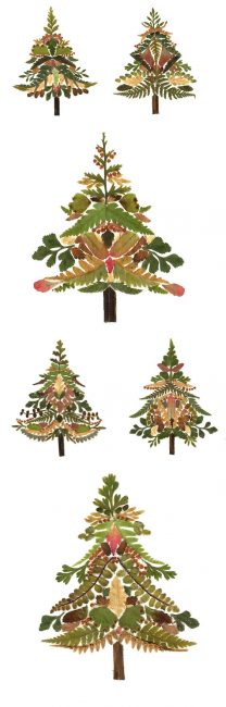 Belas árvores de Natal que podem ser feitas de forma diferente com um material