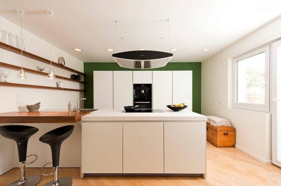 Pequena sala com design brilhante