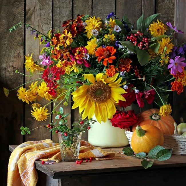 Bouquet de outono rico