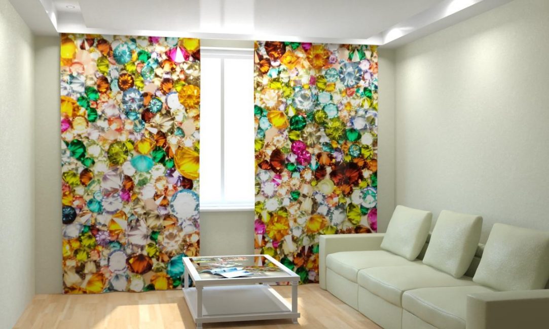 Cortinas brilhantes para o quarto pastel
