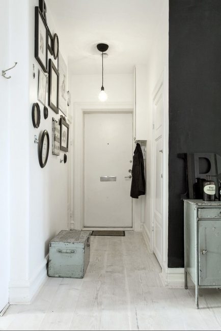 Nada extra para criar um design de corredor