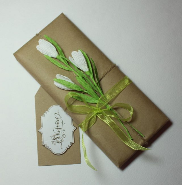 Pequenos galhos para decorar cartões postais