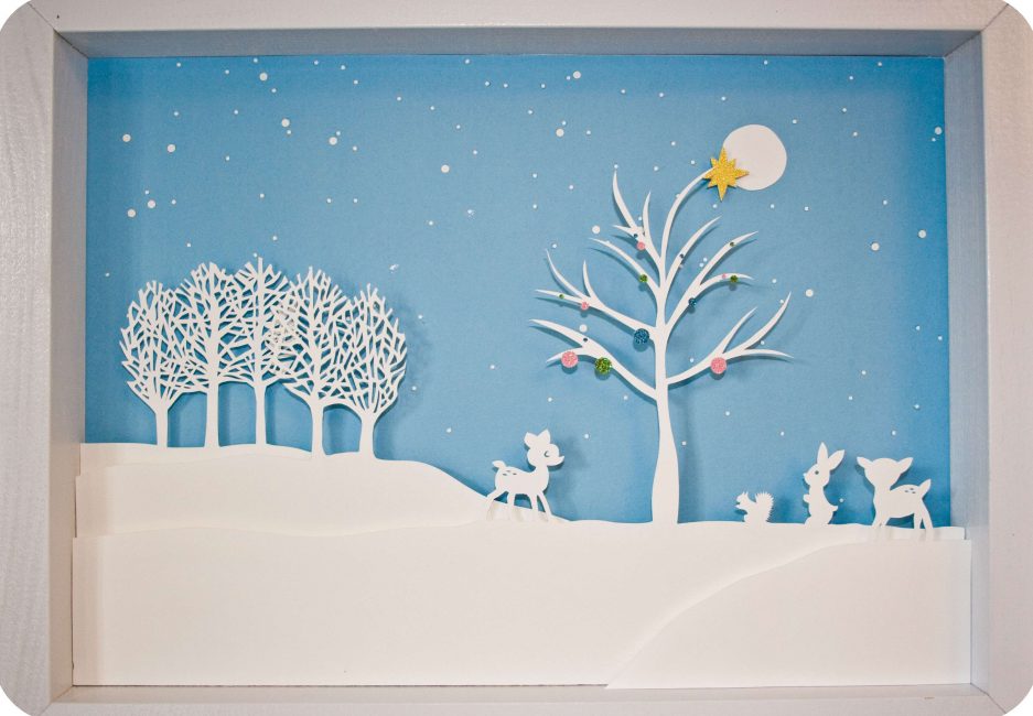 Pintura de papel higiênico