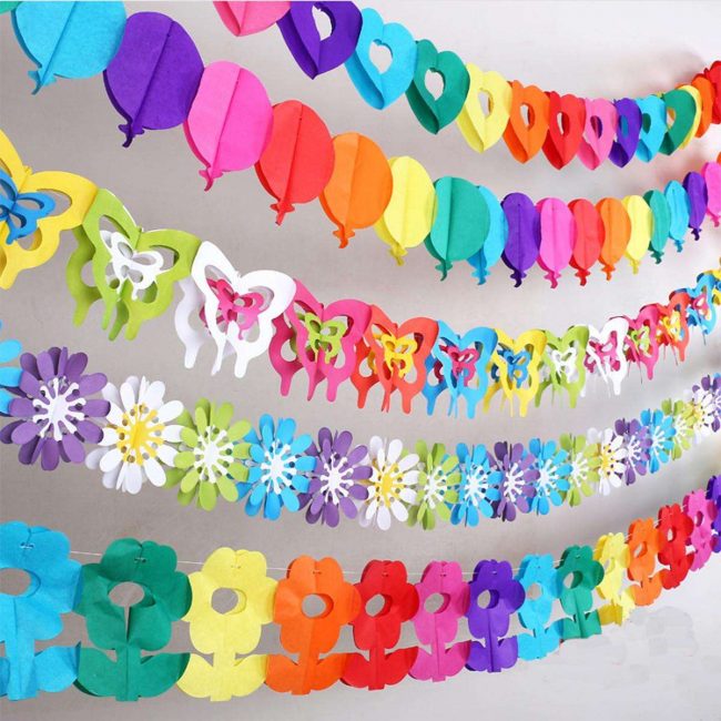 Pode ser feito de papel multicolorido