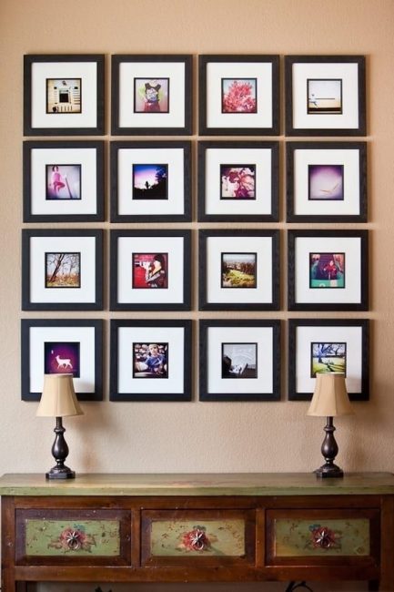 Nós revitalizamos o interior com fotos e fotos de família.