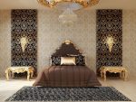 Quarto com papel de parede de duas cores 210+ Foto: Idéias de design que não deixarão ninguém indiferente