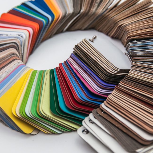 A escolha das cores pode ser a mais diversa