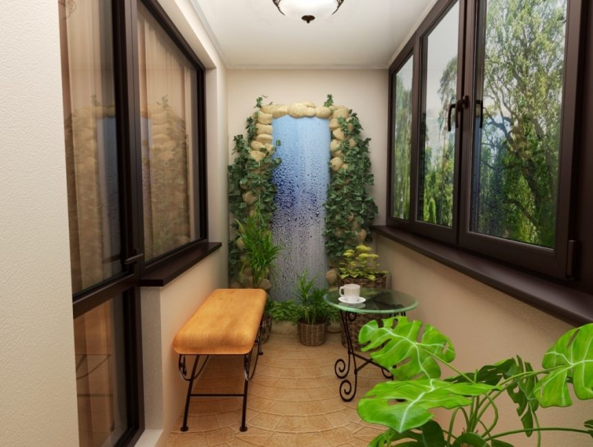 Organize um jardim de inverno na varanda