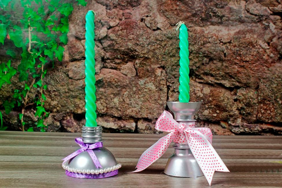 Decore o castiçal
