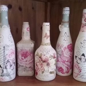 Garrafas de decoupage para o Ano Novo (mais de 170 fotos). Jóias DIY. Novas ideias e workshops