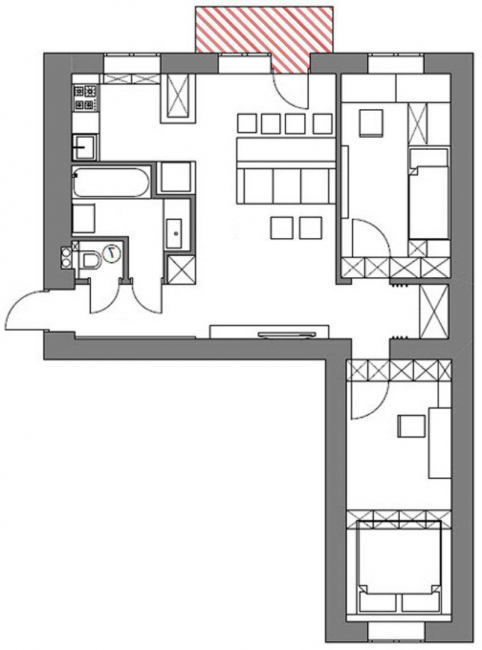 Melhor planejamento de um apartamento de 3 quartos em casas de painel: 160 + Foto do espaço considerado
