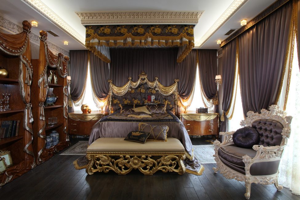 Quarto barroco de luxo
