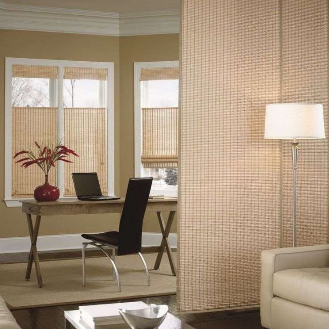 Cortinas de painel para construções deslizantes