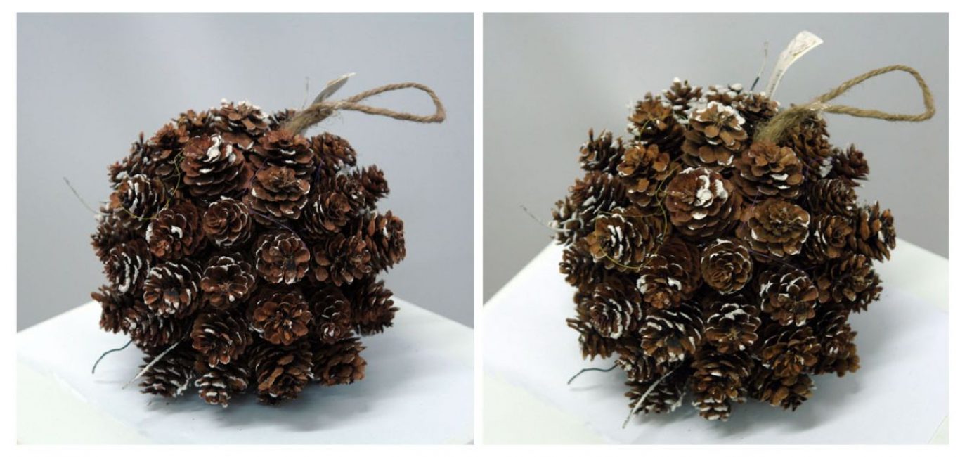 Uma bola de cones adequados para decorar candelabros, portas, lareira de Ano Novo