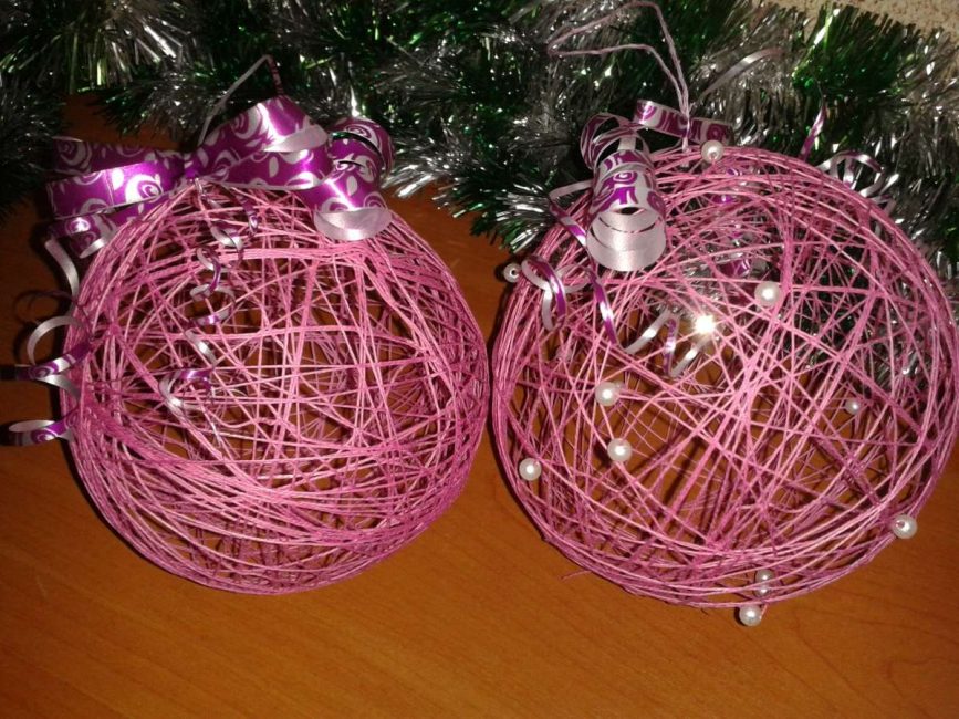 Bolas de fio gossamer