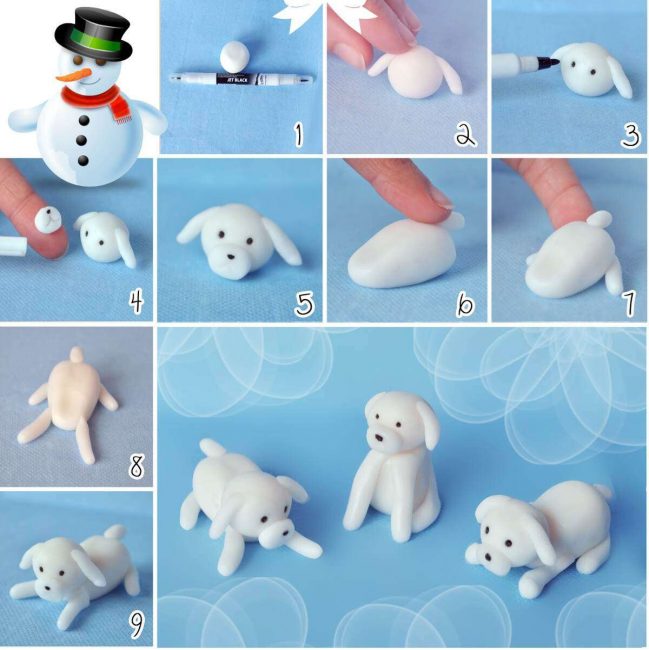 Cão branco de neve