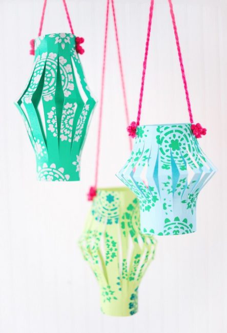 Lanternas de papel chinesas deliciosas