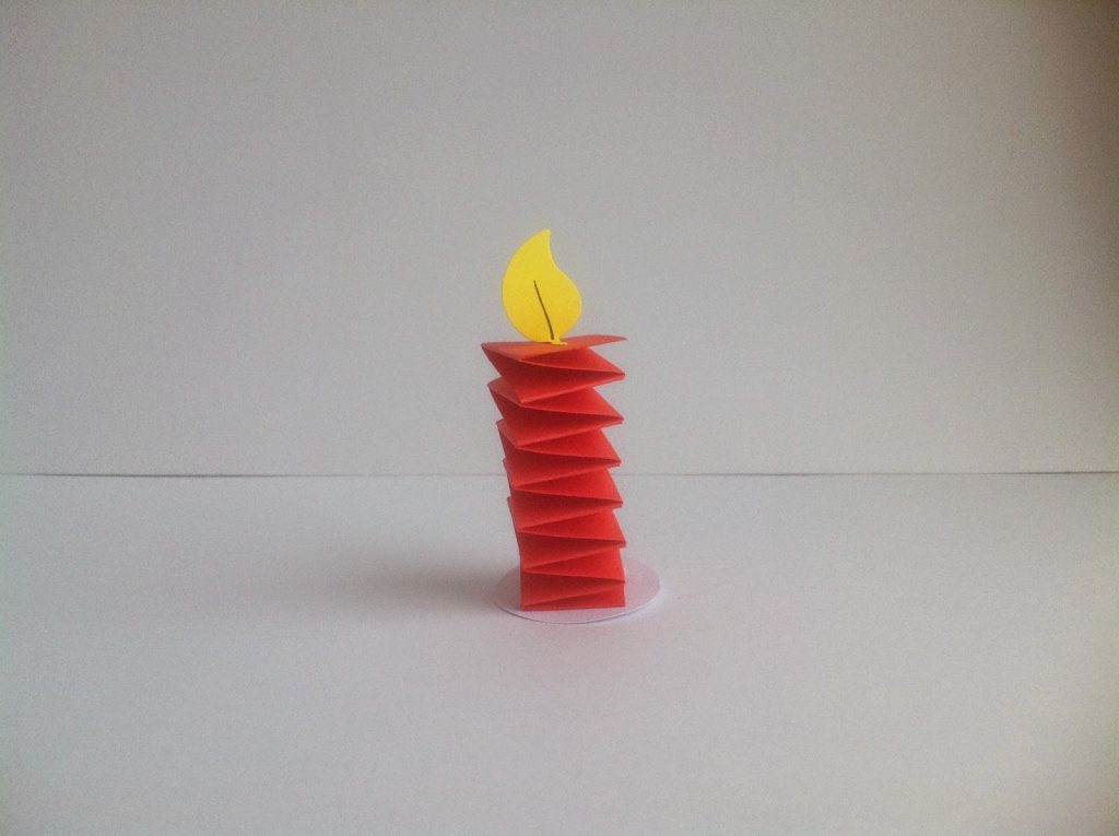 Vela de Papel para o humor de Ano Novo