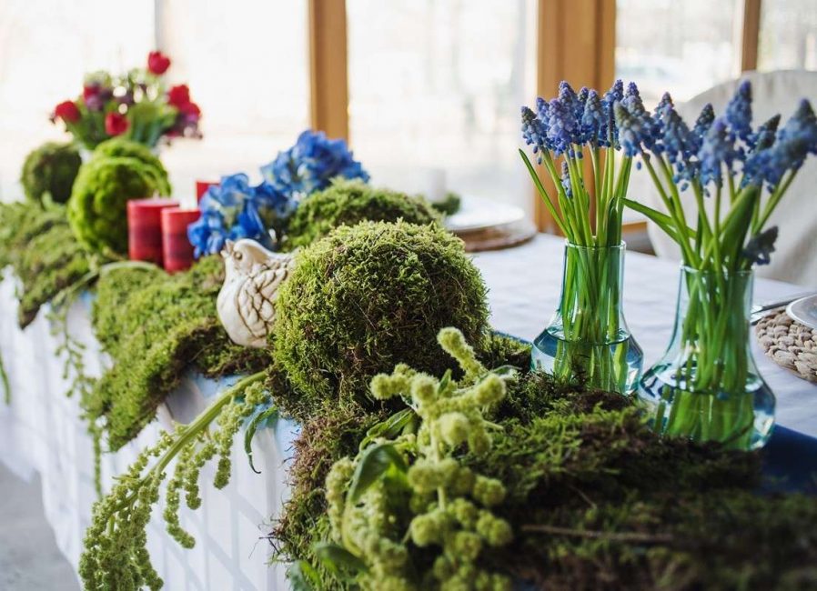 Estilo ecológico - flores reais ainda mais
