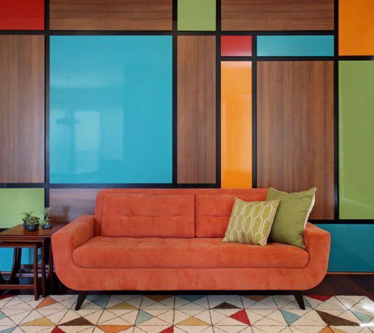 Trazer cores brilhantes, mesmo quando decorar paredes