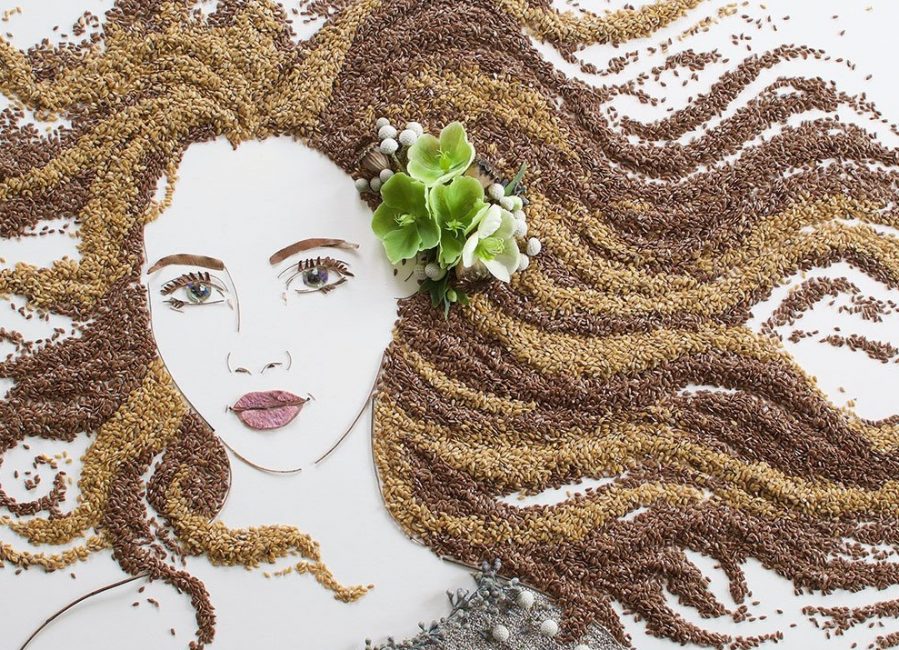 Retrato da mãe com as próprias mãos