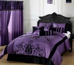 Design moderno da colcha na cama no quarto - bonito e elegante novo (170+ fotos)