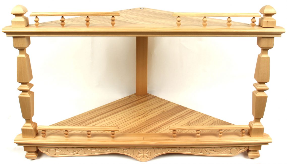 Design de canto de madeira