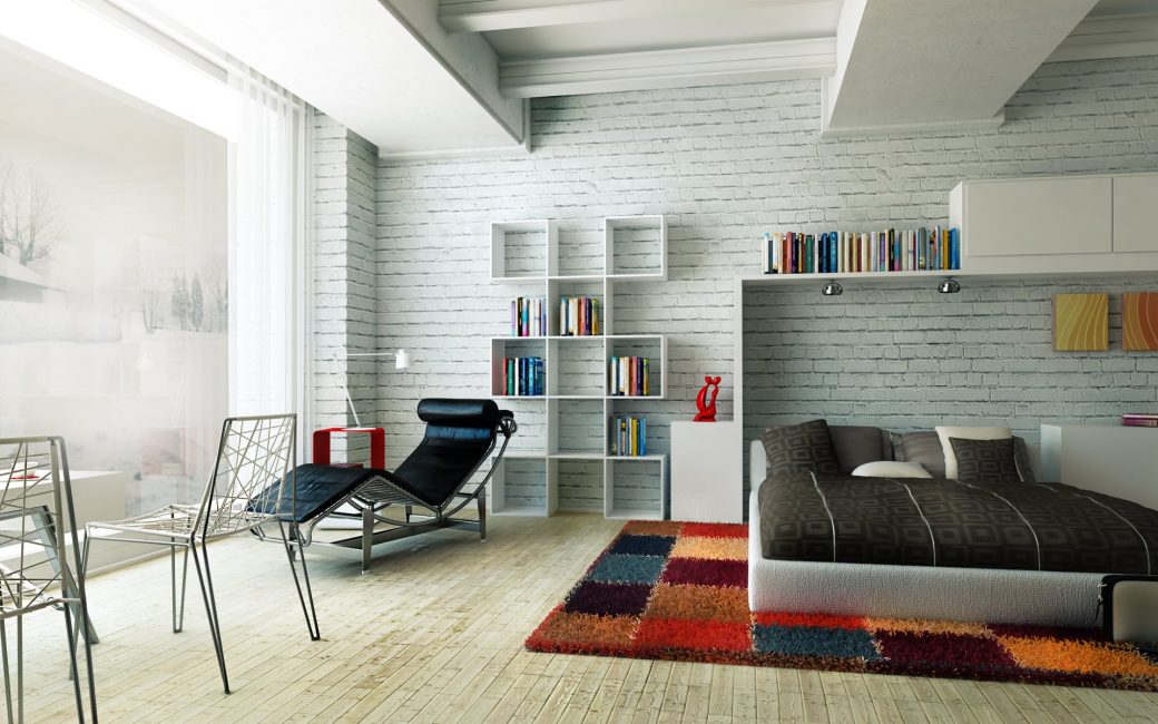 Prateleiras em estilo interior