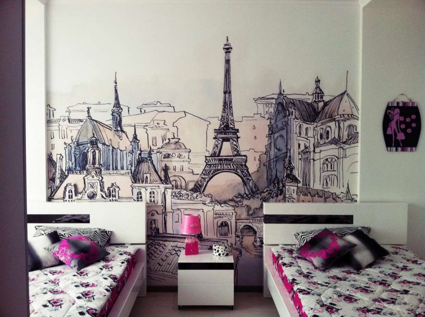 A beleza de Paris em tons suaves para meninas