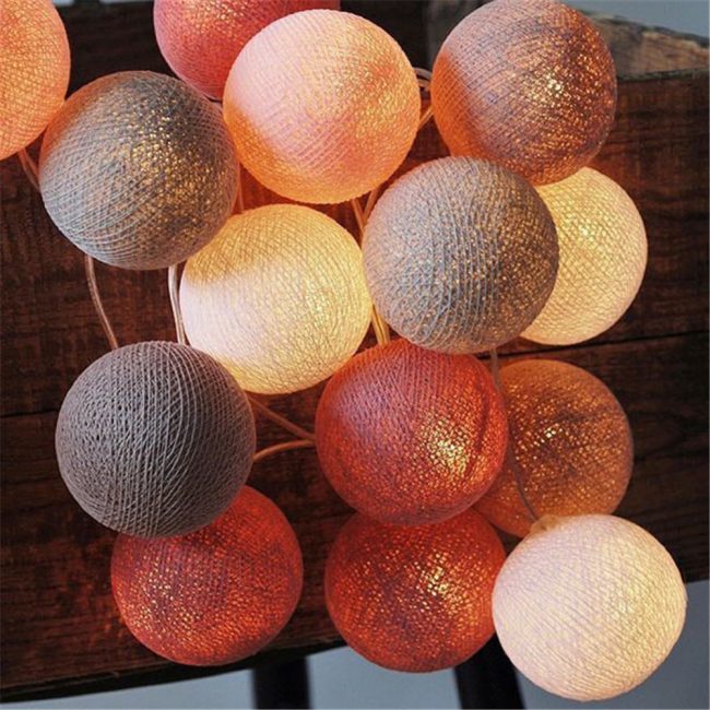 Bolas de algodão para decoração