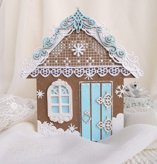 Faça a casa de gengibre criar papel e decorar o peitoril da janela