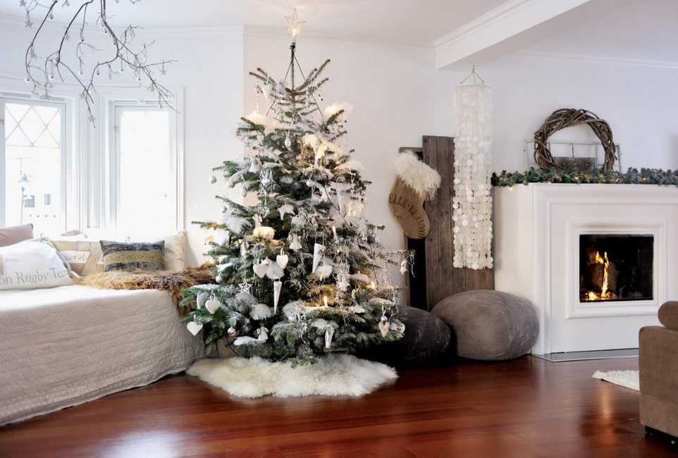 Árvore de Natal no estilo da sala