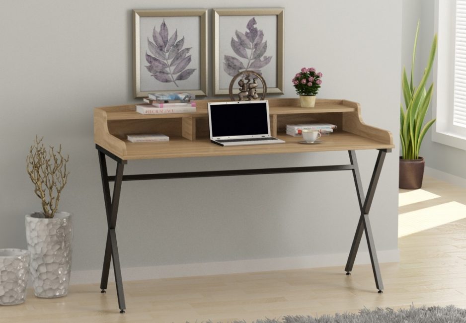 O design da mesa no estilo de um loft pode ser muito diferente