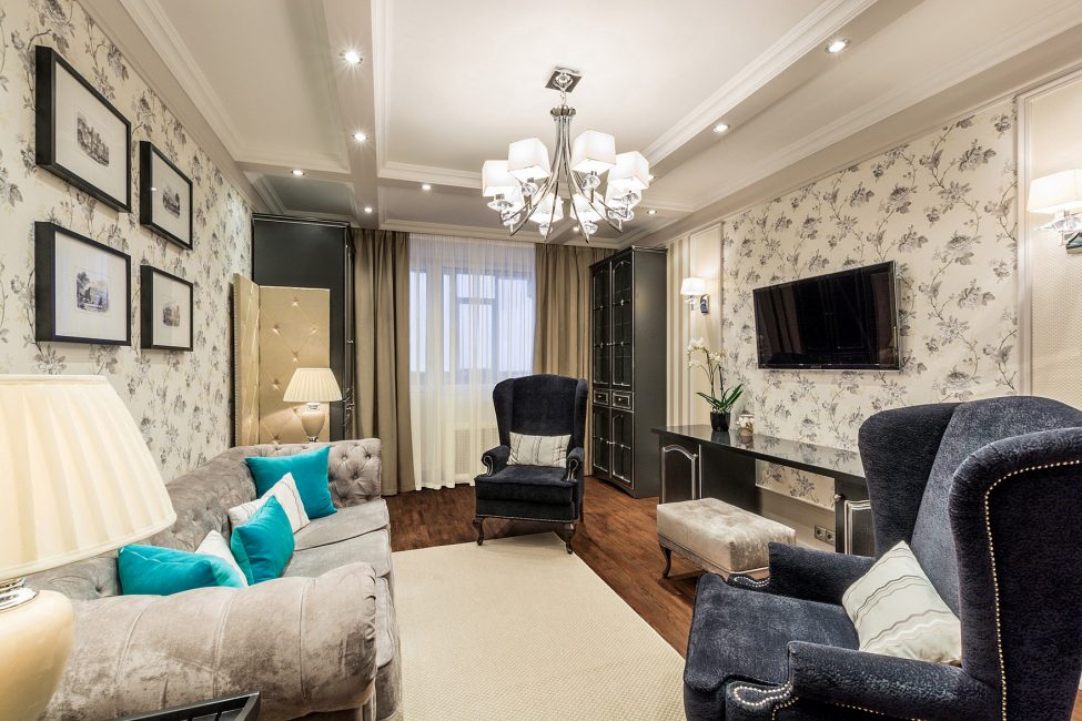 Conforto e harmonia, elegância e elegância combinados neste estilo