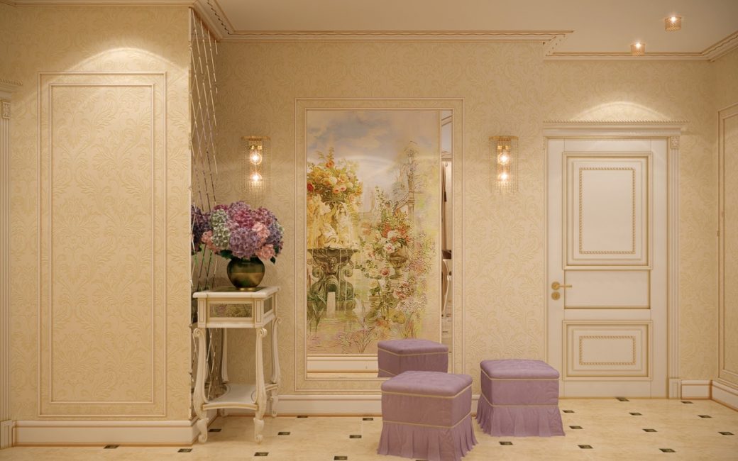 Decoração de afrescos