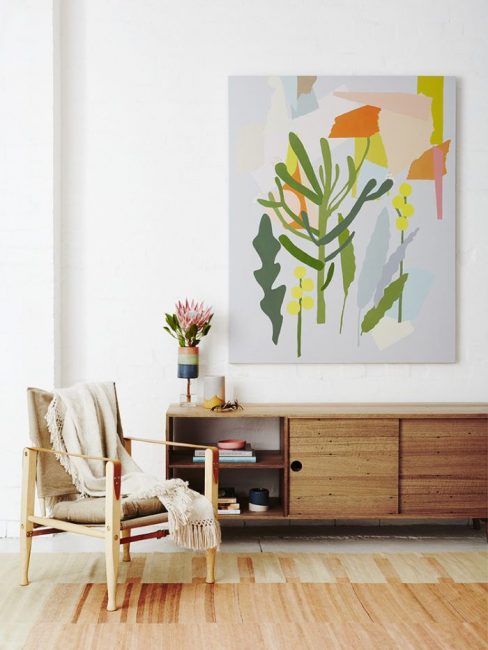 Painel pintado à mão