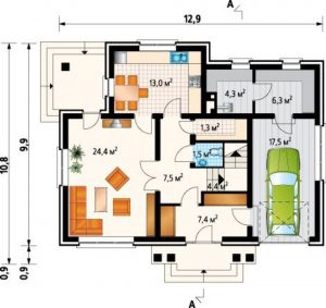 175+ Foto Projetos de casas de blocos de concreto de espuma, ou como construir rapidamente um sonho?