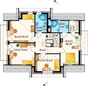 175+ Foto Projetos de casas de blocos de concreto de espuma, ou como construir rapidamente um sonho?