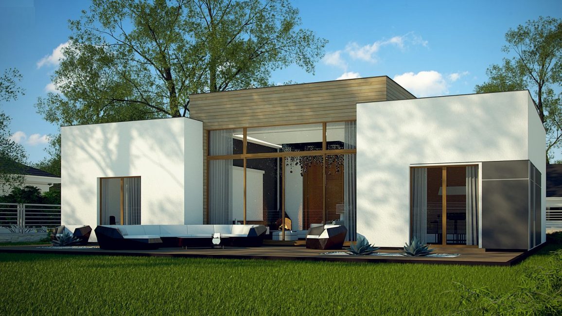 O edifício em estilo moderno