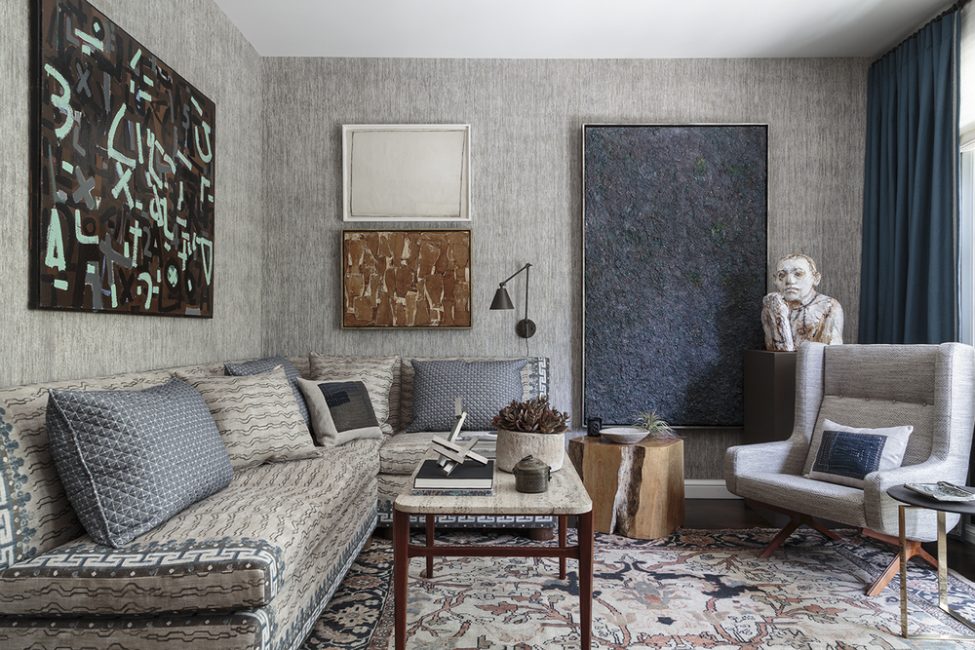 A sala se torna interessante se você usar truques de design