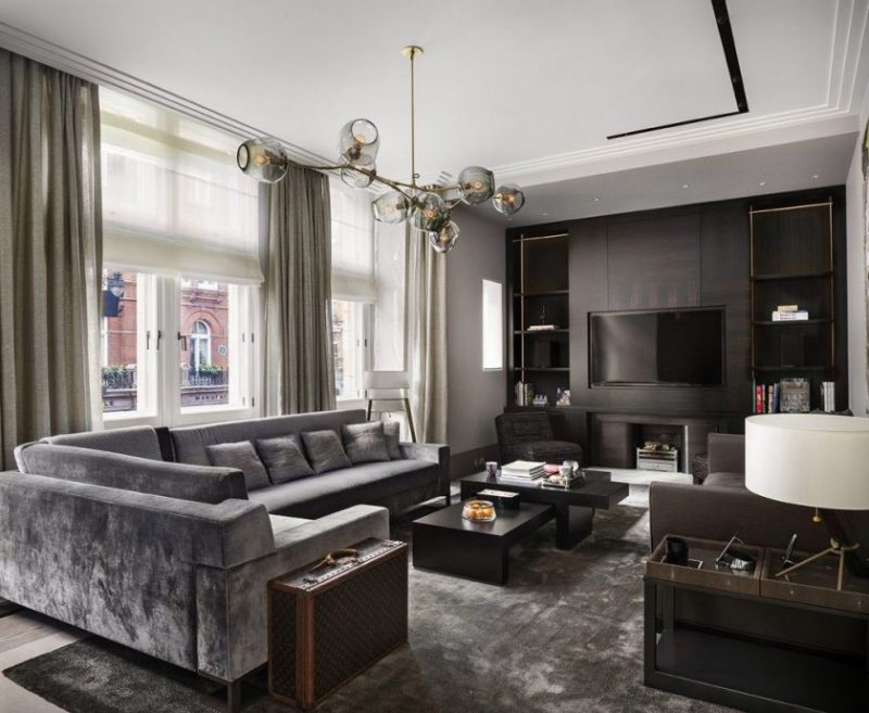Mais de 150 fotos de interiores modernos em cor cinza. As vantagens que dão design cinza