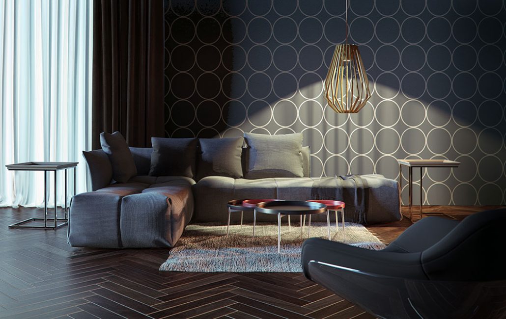 O preto tornará o quarto elegante