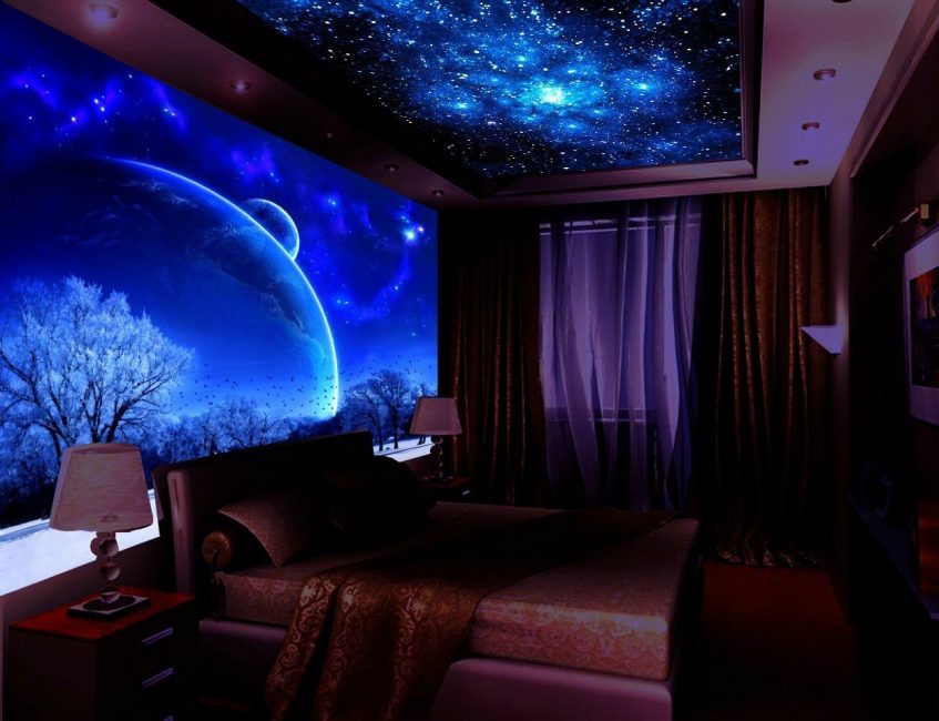 Papel fotográfico com design de espaço