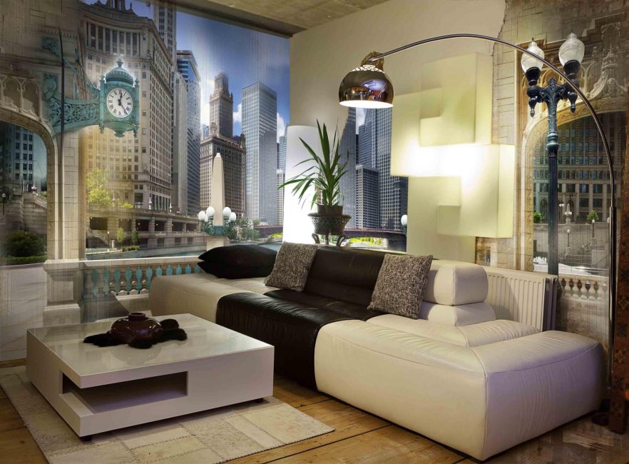O design original da sala de estar