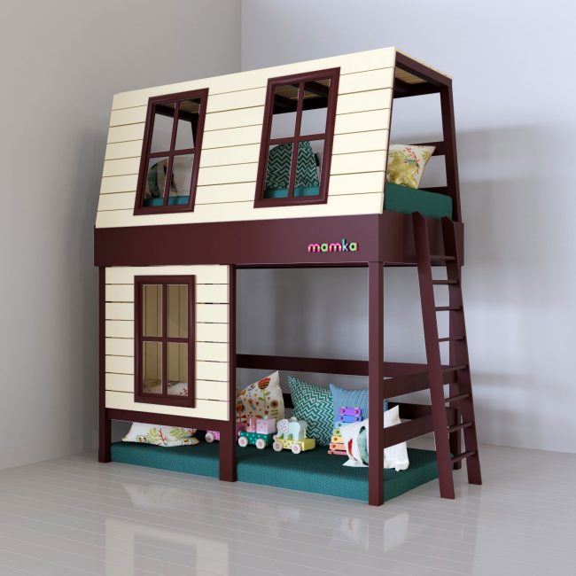 Para as crianças, inventou diferentes modelos em forma de casas