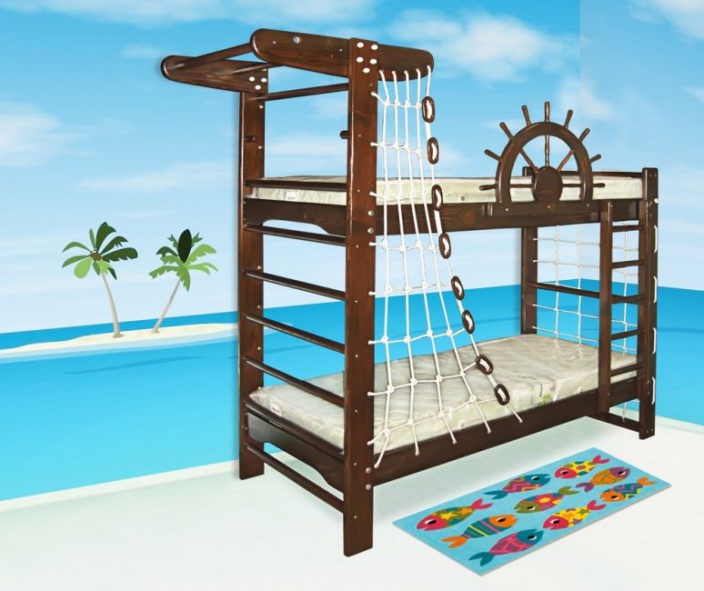 Complementamos a cama com um complexo esportivo