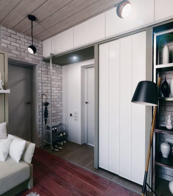 Apartamento Design em estilo moderno. A falta de partições dá muita luz natural.