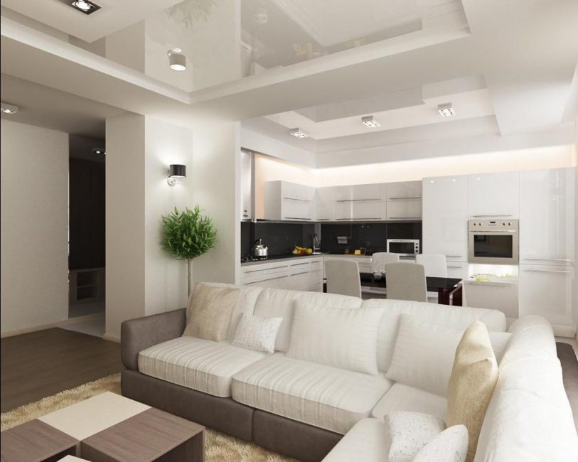 Cozinha combinada com um hall
