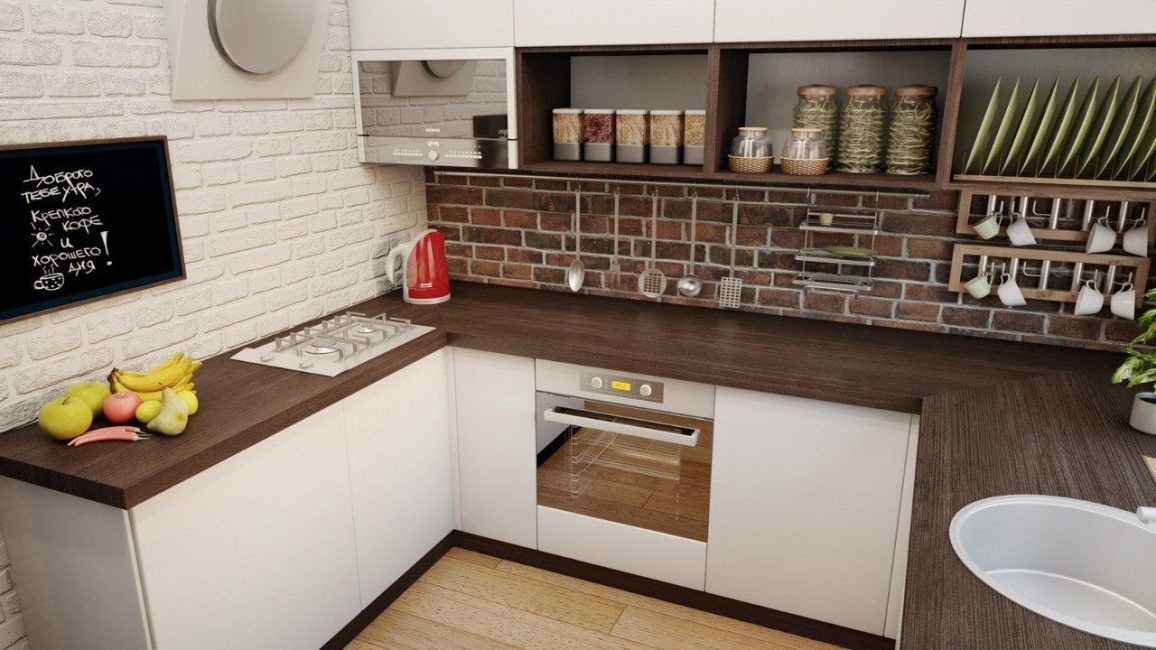 Belo design pequeno cozinha