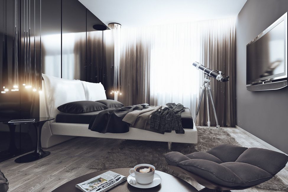 Estilo de alta tecnologia para o quarto